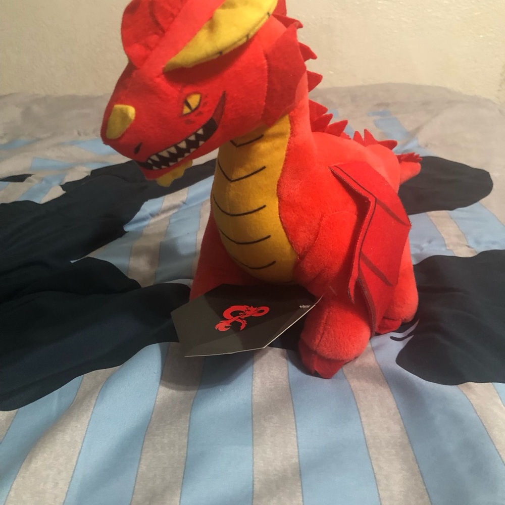 Red and Yellow Dragon Plush Toy
